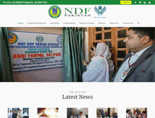 Tablet Screenshot of ndfpakistan.org